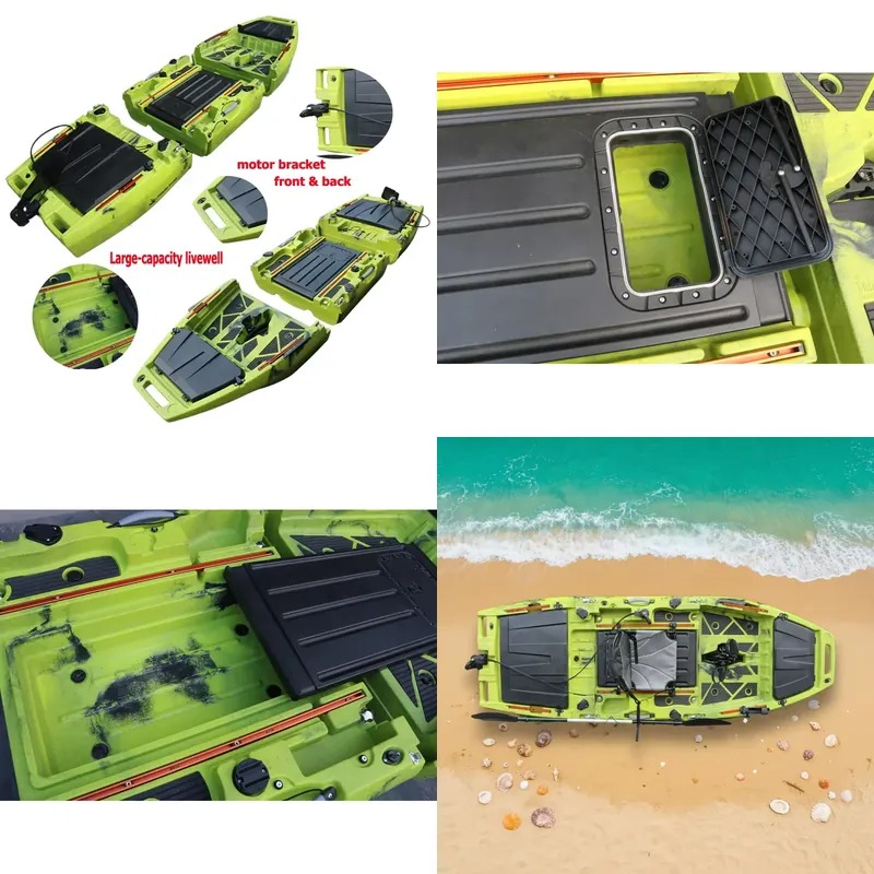 Fishing Kayak Seat - เรือคายัคแบบมีใบพัดขนาด 10 ฟุต ขับเคลื่อนด้วยเท้า แบบโมดูลาร์ ที่นั่งเดี่ยว