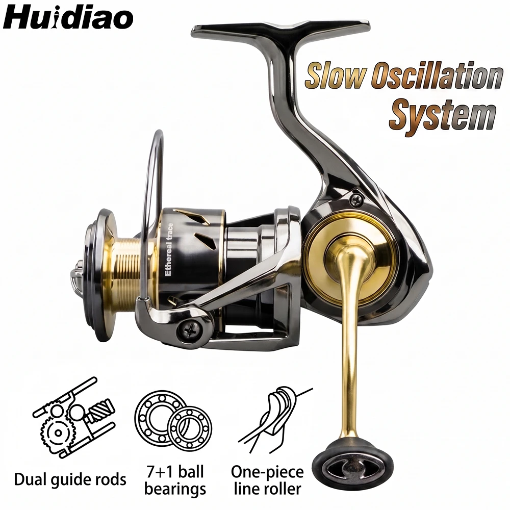 Abu Garcia Reel Max - รอกตกปลาแบบสปินนิ่งกันน้ำ Huidiao ระบบวางสายแบบสโลว์ออสซิลเลชั่น 7+1BB 5.2:1 พร้อมแกนโลหะ